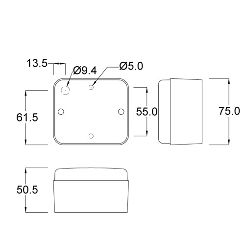 AJBA 12V Reversing Lamp (BULBED)