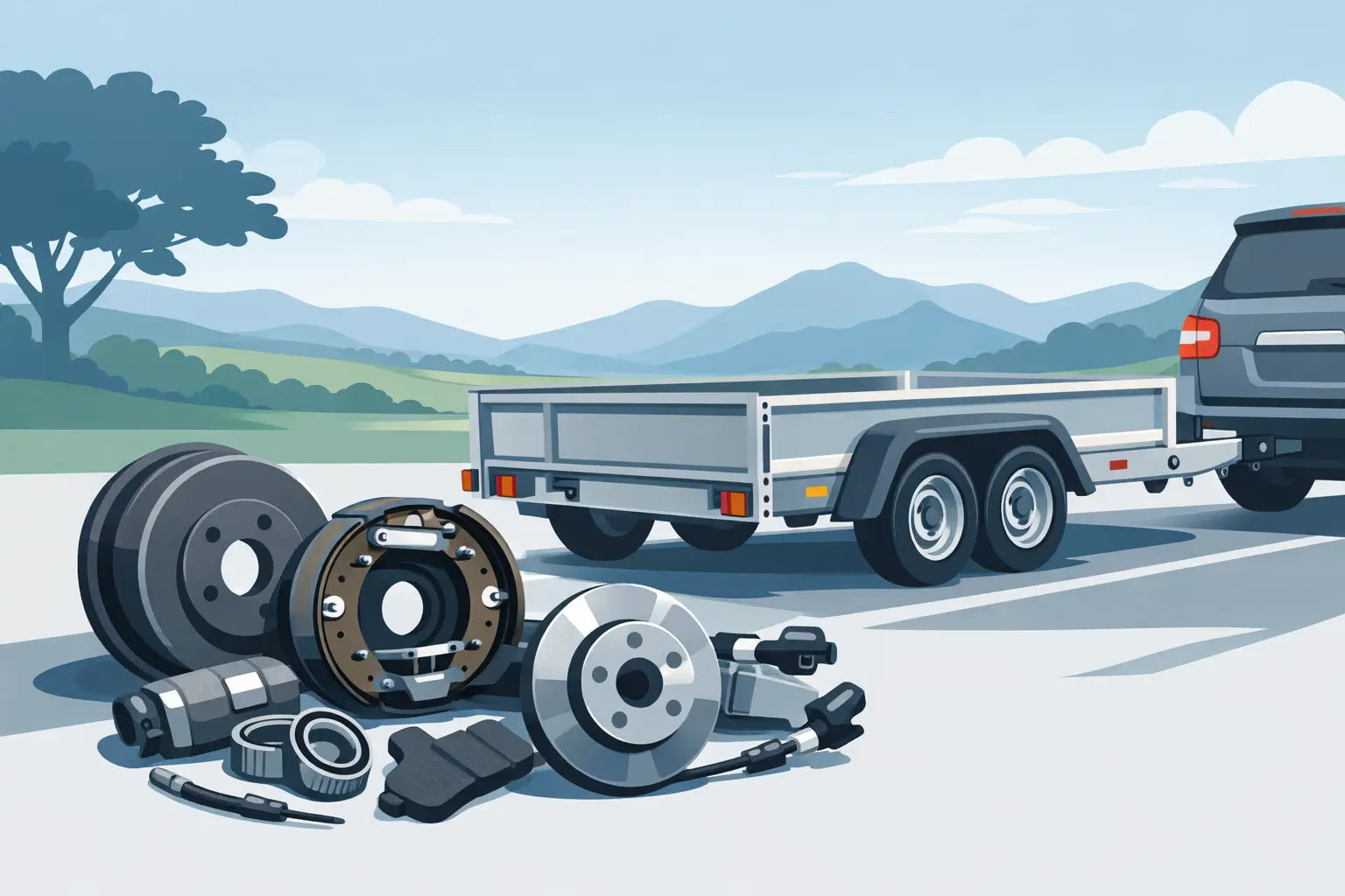 Trailer Brake Parts That Keep You Roadworthy