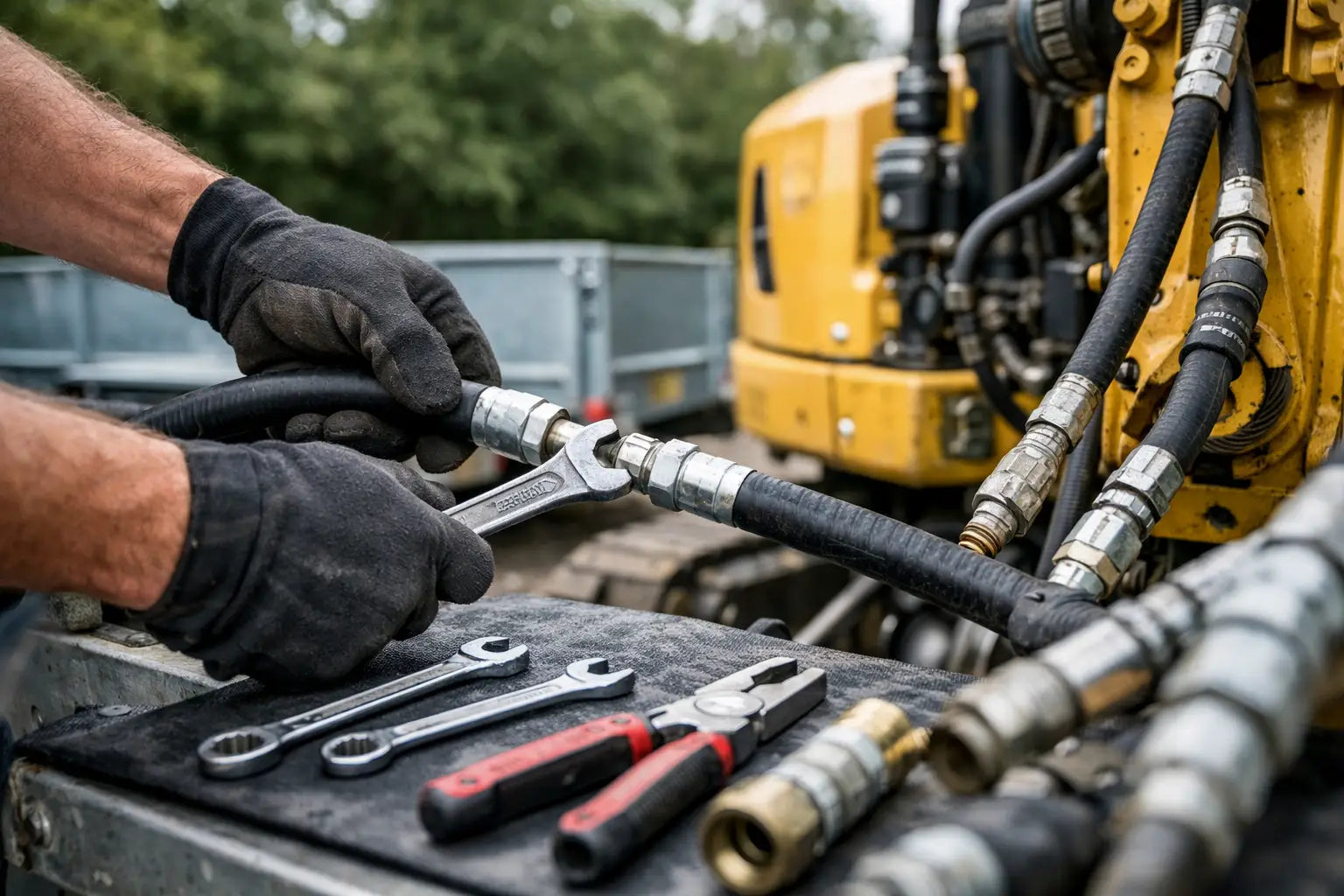 Hydraulic Hose Repair Done Properly