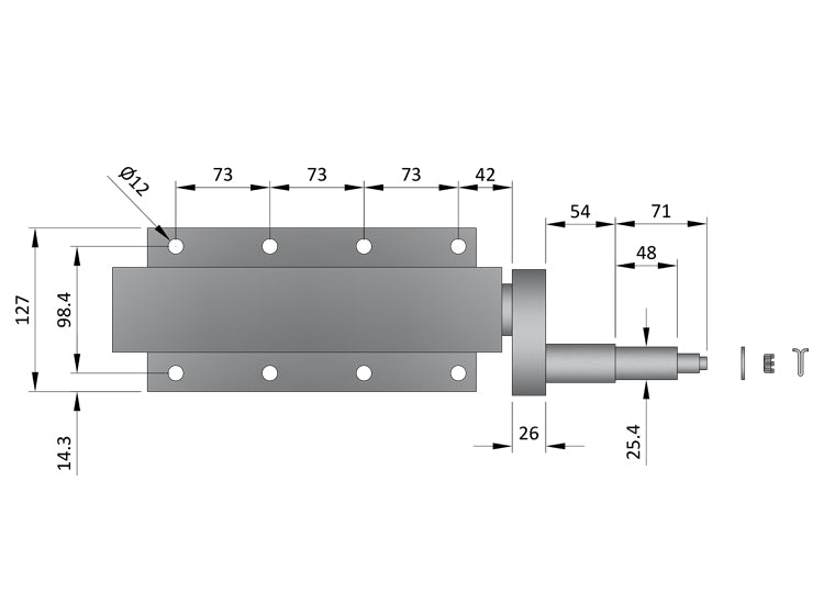 Pair Of 750kg Suspension Unit Without Hubs