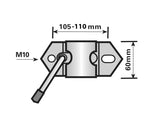 MP223 34mm Medium Duty Split Clamp For 34mm Jockey Wheel