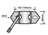 MP224 42mm Medium Duty Clamp For 42mm Jockey Wheels