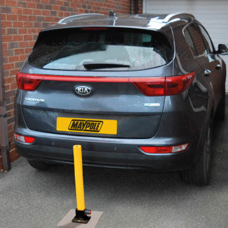 MP9733 Fold Down Security Post with Integral Lock